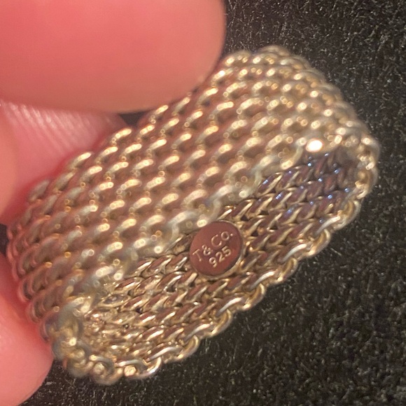 Tiffany & Co Silver Woven Ring - Picture 6 of 7